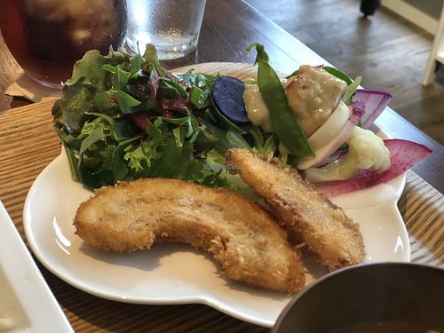 Fried wheat gluten  at One Drop Cafe in Yokosuka