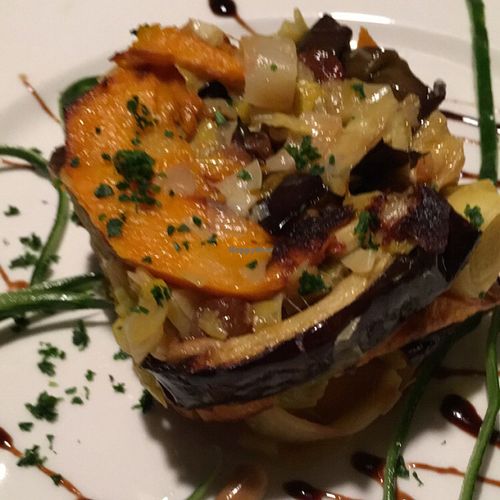 vegan starter at La Zucca in Venice