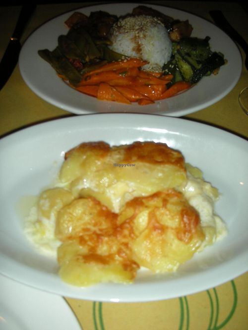 Vegetarian Platter and Potato Gratin at La Zucca in Venice