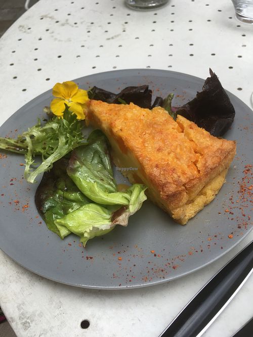 Milano, a delicious soufflé like quiche at 66 Green Restaurant in Perigueux