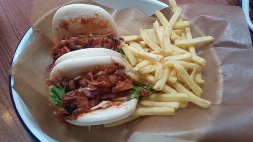 Bao buns at The Library in Durham