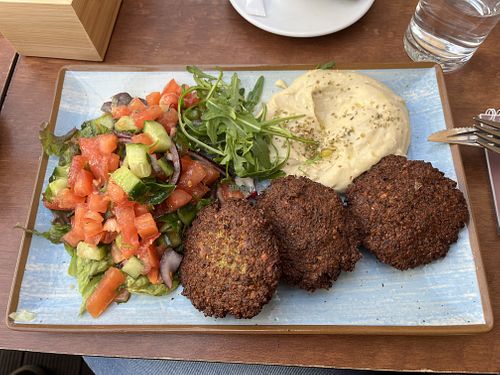 Falafel plate  at An-Do in Vienna