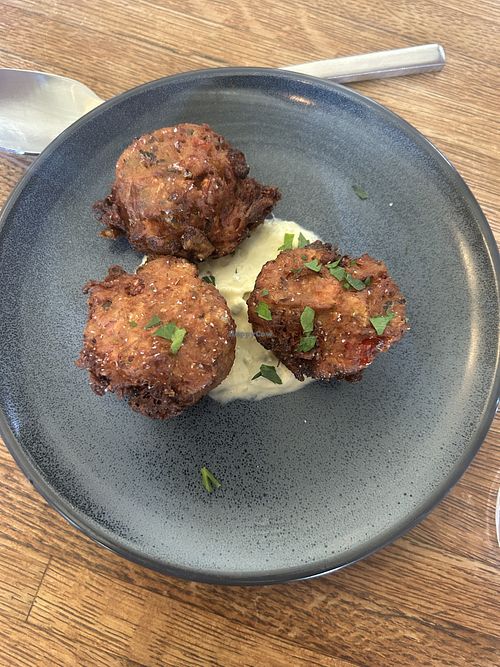 VCC - jackfruit crab cakes - excellent!   at Revolution Winery and Kitchen in Sacramento