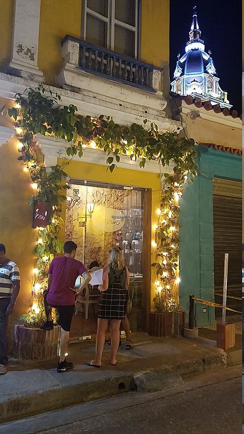 Outside at Zaitun in Cartagena