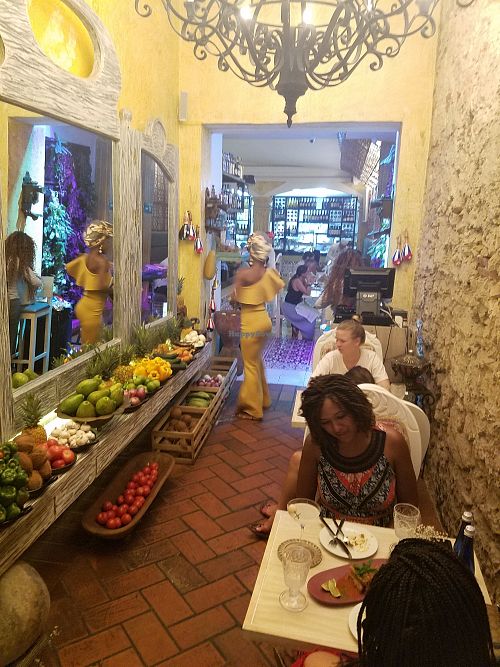 Inside entrance at Zaitun in Cartagena