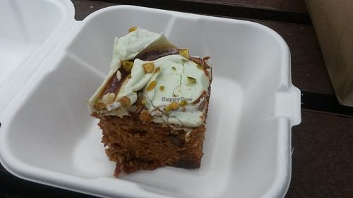 Carrot and pistachio cake at Healthy Prep Kitchen in Morpeth