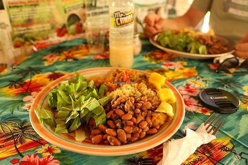 lunch menu and sea moss juice at Freedom Fighters Ital Shack in Philipsburg