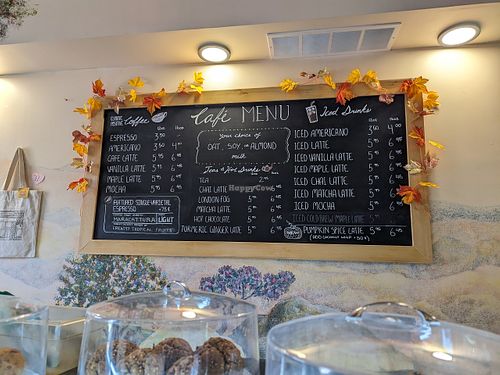 Café menu at Green Cuisine Vegetarian Restaurant in Victoria