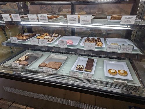 more treats in the café at Green Cuisine Vegetarian Restaurant in Victoria