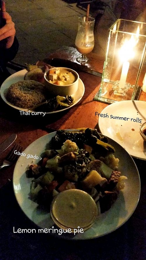 our first night there.. we went all in at Bean Me Up in Goa