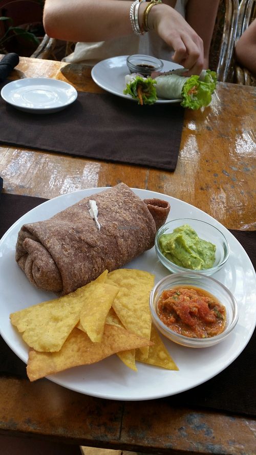 wild burrito at Bean Me Up in Goa