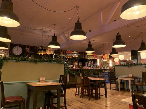 Interior of restaurant  at Rosso Lounge in Biggleswade