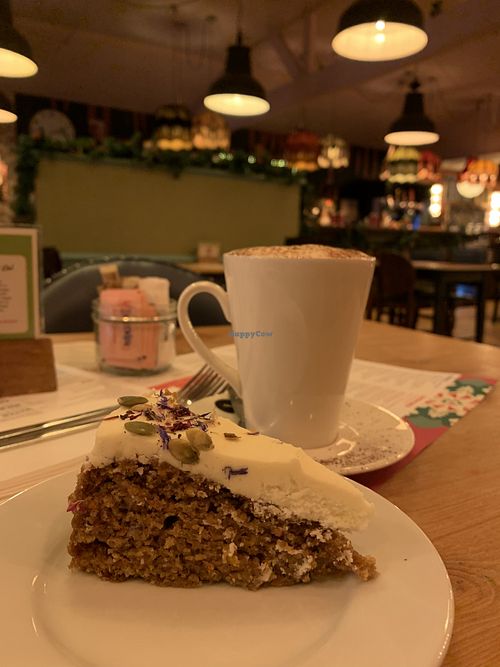 Carrot cake  at Rosso Lounge in Biggleswade