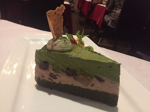 matcha gluten free cake  at Shojin - DTLA in Los Angeles