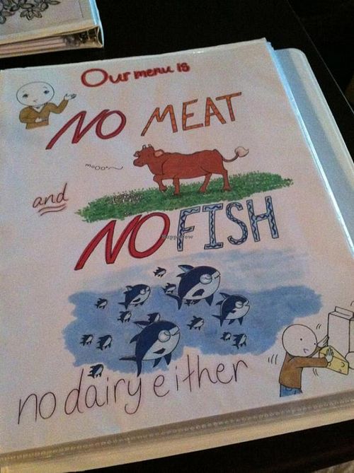 Adorable menu at Shojin - DTLA in Los Angeles