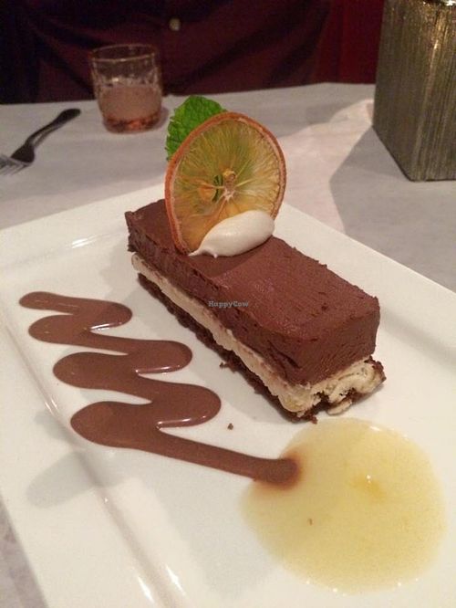 Orange chocolate cake at Shojin - DTLA in Los Angeles