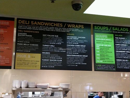 Menu at Gateway Market in Des Moines