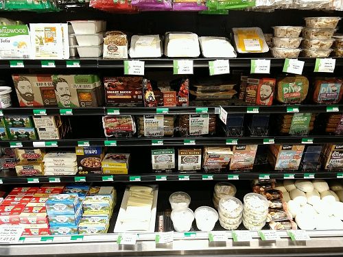 Dairy case at Gateway Market in Des Moines