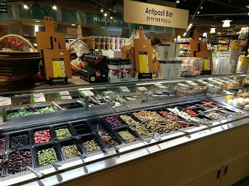 Antipasti bar at Gateway Market in Des Moines