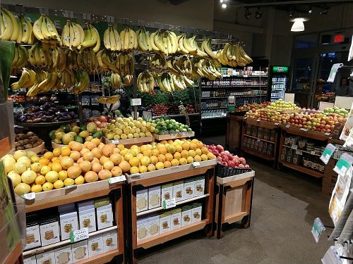 Produce section at Gateway Market in Des Moines