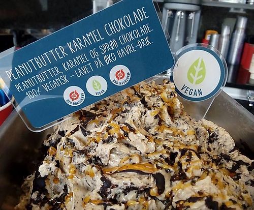 They have many different kinds of vegan ice cream  at Paradis in Solroed
