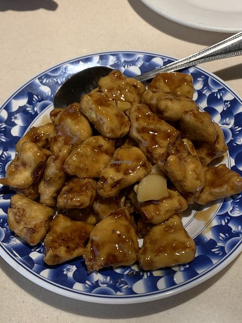 Vegetarian orange chicken  at Dragon House in Moreno Valley