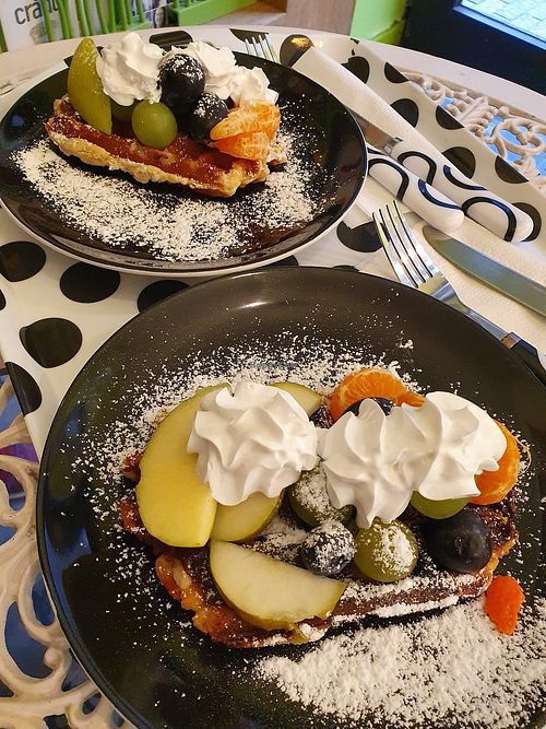 Wafel, unfortunately they were dry and a little bit hard! at Sweet Vegan in Antwerpen