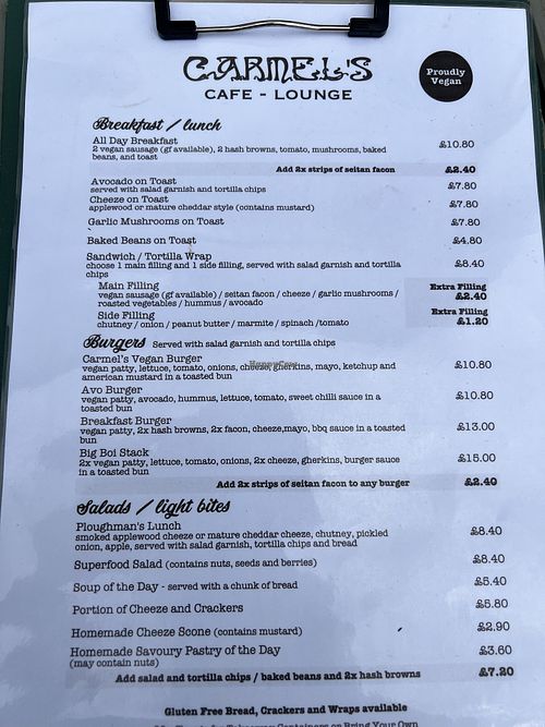   at Cafe Carmel in Bacton