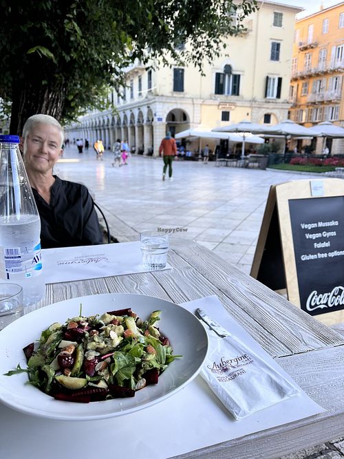 Macrobiotic salad  at Aubergine Cafe in Corfu