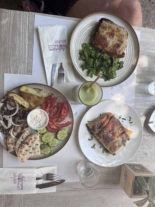   at Aubergine Cafe in Corfu