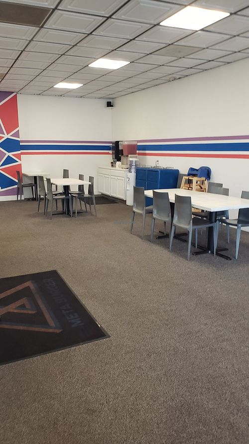 Dining room of sorts. at Meta Burger in Denver