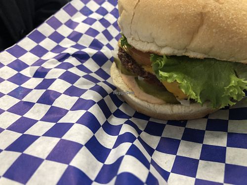 Classic burger at Meta Burger in Denver