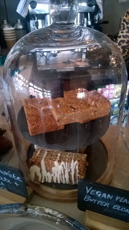 Peanut butter blondie at Omni Cafe in Whitley Bay