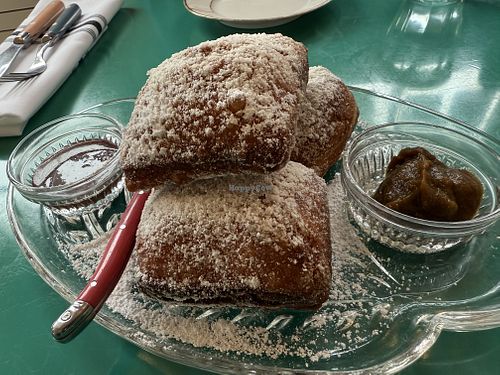   at Fog Eater Cafe in Mendocino