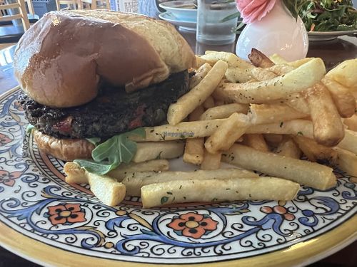 Black bean burger   at Provisions in Vallejo