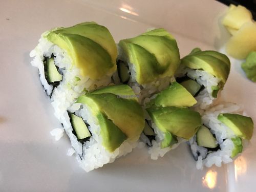 Avocado Cucumber Roll at Just Delicious Japanese Bistro in Summerland