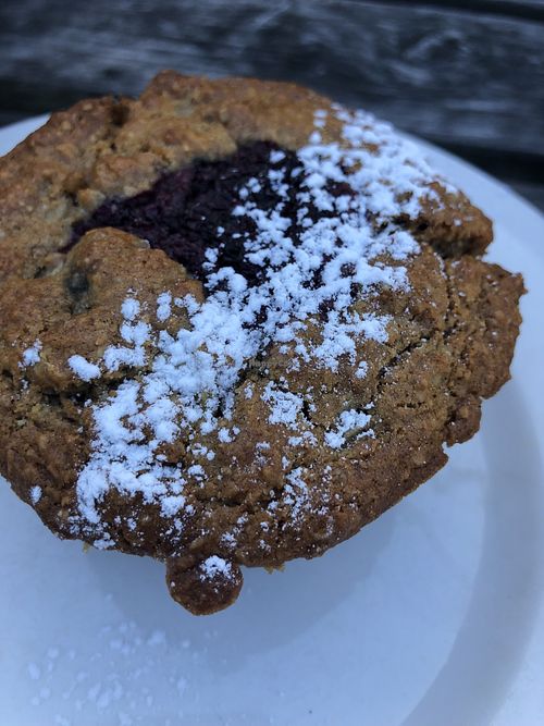 Oh the muffins!   at Piha Cafe in Piha