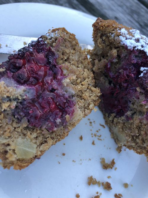 Look at the berries!   at Piha Cafe in Piha