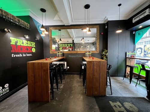 Seating area  at FreshMex in Aberdeen