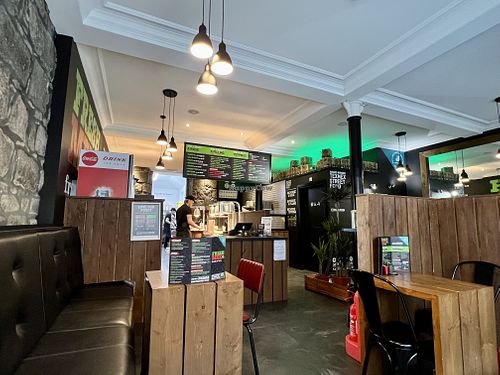 Sit-in area  at FreshMex in Aberdeen