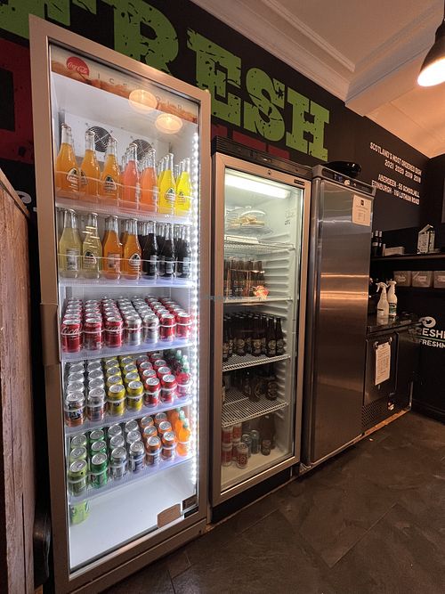 Drinks selection  at FreshMex in Aberdeen