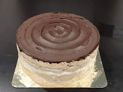 Vegan Bounty cake at Biscotti House in Chiang Mai