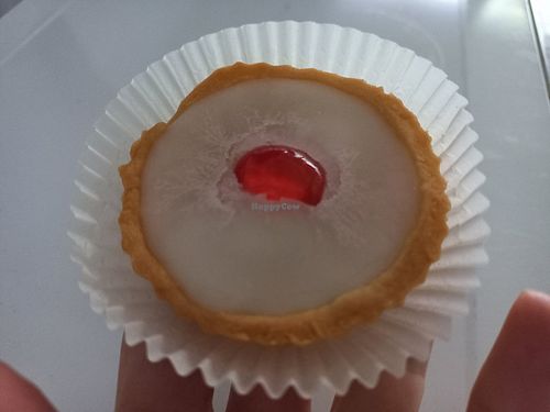Vegan cherry bakewell at Biscotti House in Chiang Mai