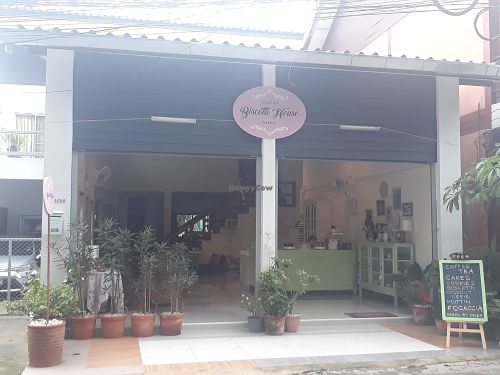 Outside at Biscotti House in Chiang Mai