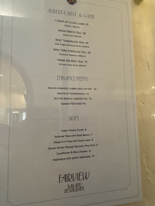 Sides  at Fairview in Lake Louise