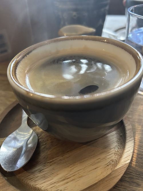 Steamy coffee   at Northern Soul Kitchen in Berwick-upon-tweed