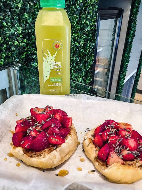 Vegan English Muffins at Pure Juicery Bar in Cary