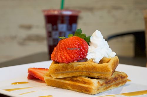 Vegan, Gluten-Free Waffles at Pure Juicery Bar in Cary