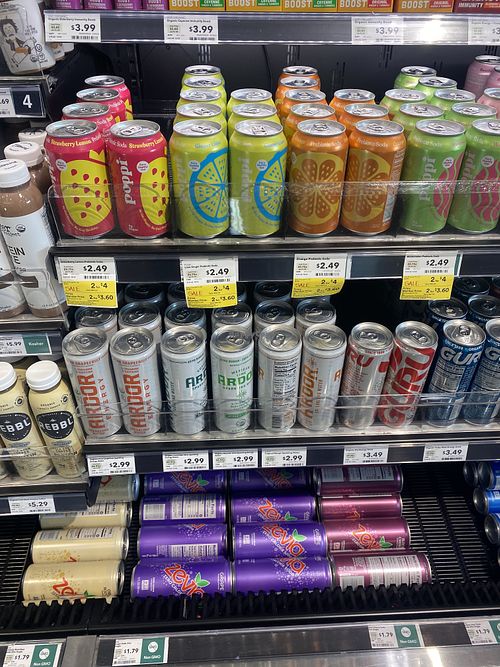 Energy Drinks and Sparkling Water  at Whole Foods Market - Westlake in Seattle