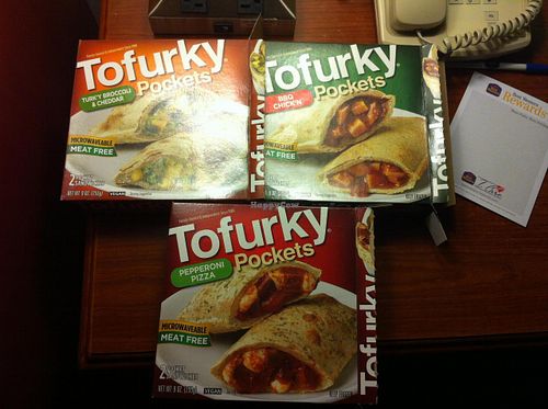 Vegan pizza pockets! at Whole Foods Market - Westlake in Seattle